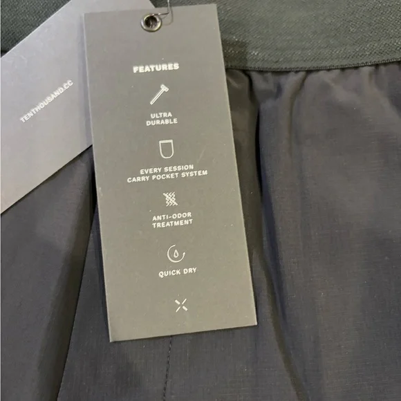 Ten Thousand Mens Tactical 7in Short Lined Military Fitnes Swimming Black LARGE - Picture 3 of 6